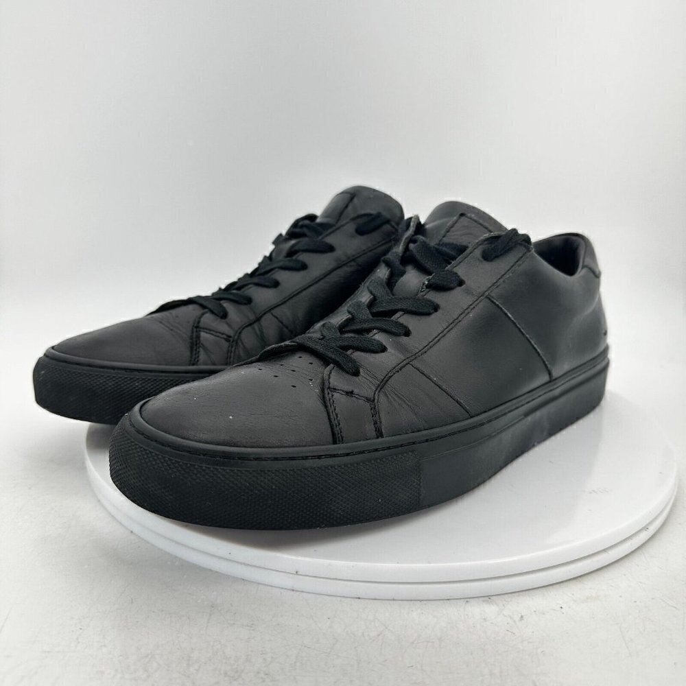 Greats Brooklyn Men Size EU 42.5 US 9.5 Black Leather Lace Up  Training Shoes